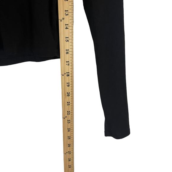 Faded Rose Grunge Size Large Black Cropped Angel Devil Long Sleeve Top - Picture 7 of 7